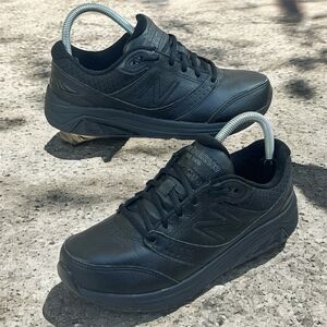 New Balance 928v3 Shoes Womens 7B Black Leather Lot Top Rollbar Walking Sneakers